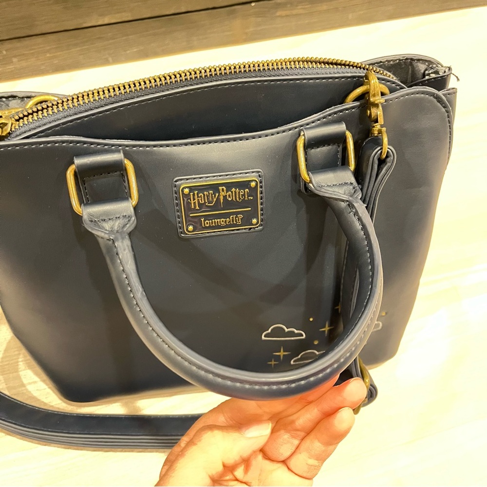 Loungefly Harry Potter Diagon Alley Satchel Crossbody Bag Embroidered Purse‎ EUC - Picture 10 of 12